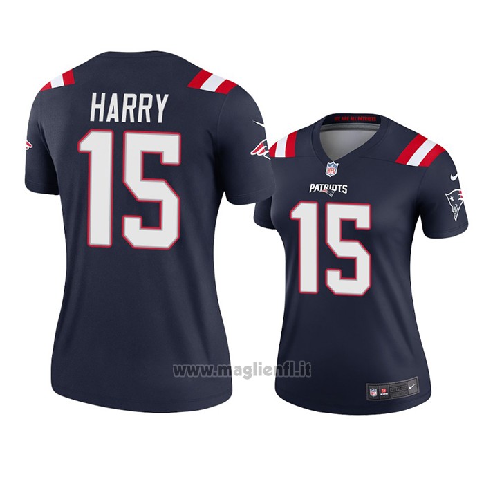 Maglia NFL Legend Donna New England Patriots N'keal Harry 2020 Blu